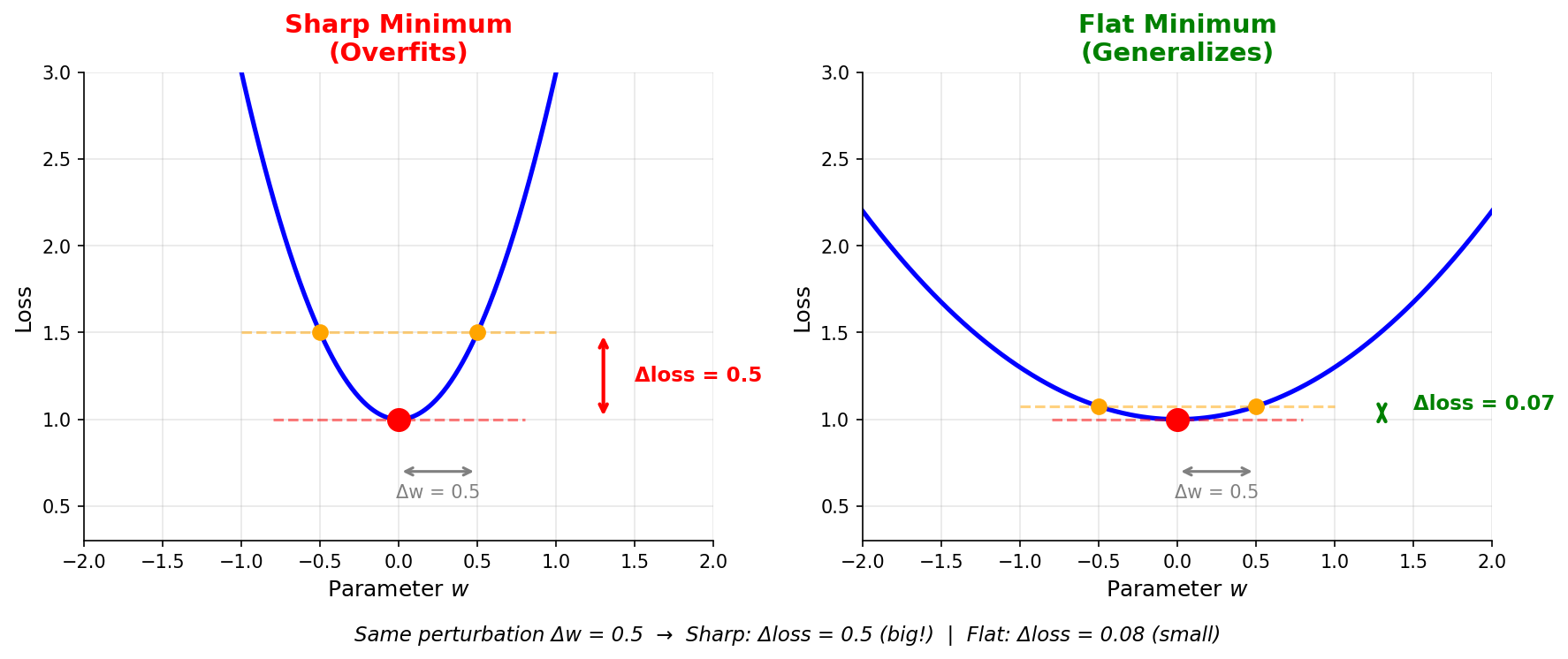 Sharp vs Flat Minima